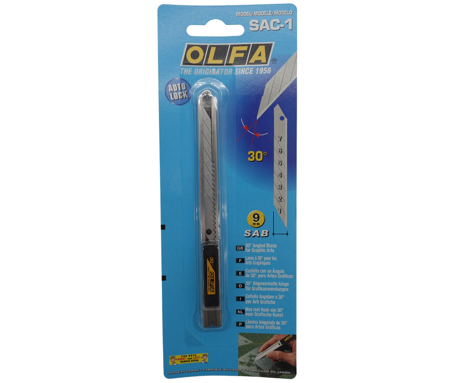 Olfa SAC-1 Slimline Stainless Steel Graphics Knife