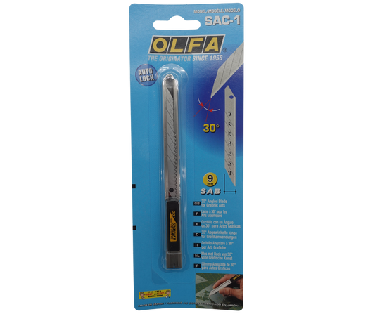 Olfa SAC-1 Slimline Stainless Steel Graphics Knife